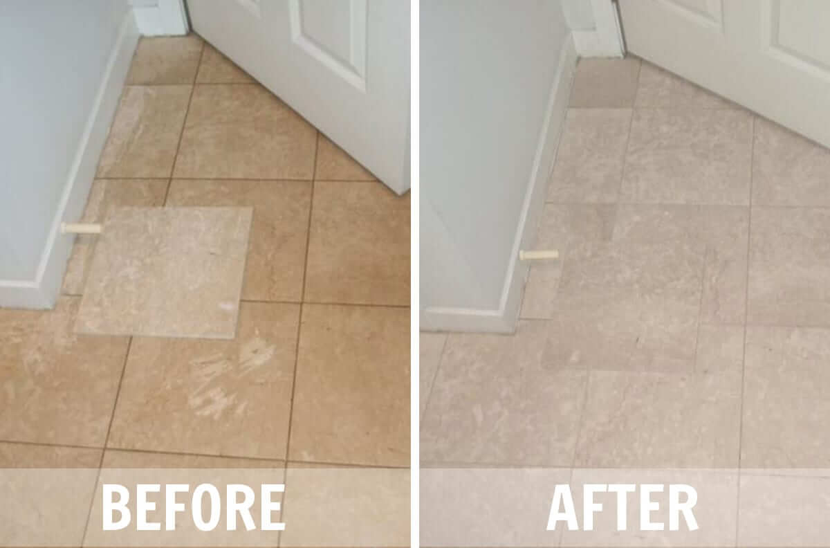 Tile and Grout Cleaning Before and After