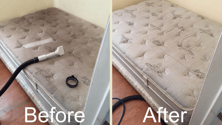 Carpet and Mattress Cleaning Services before and after