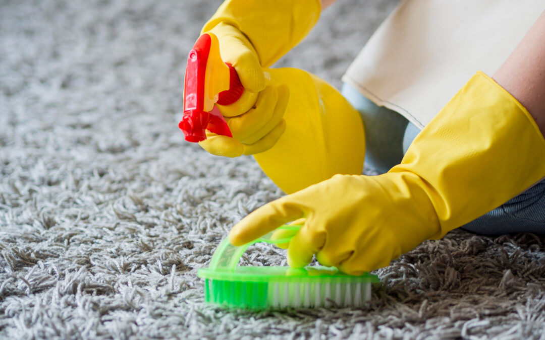 cleaning carpet