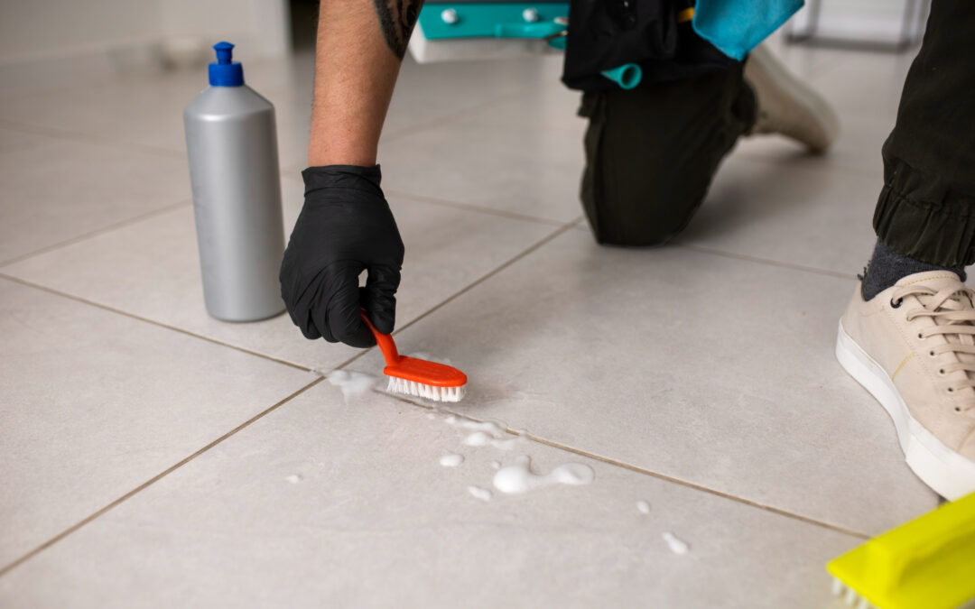 cleaning tile